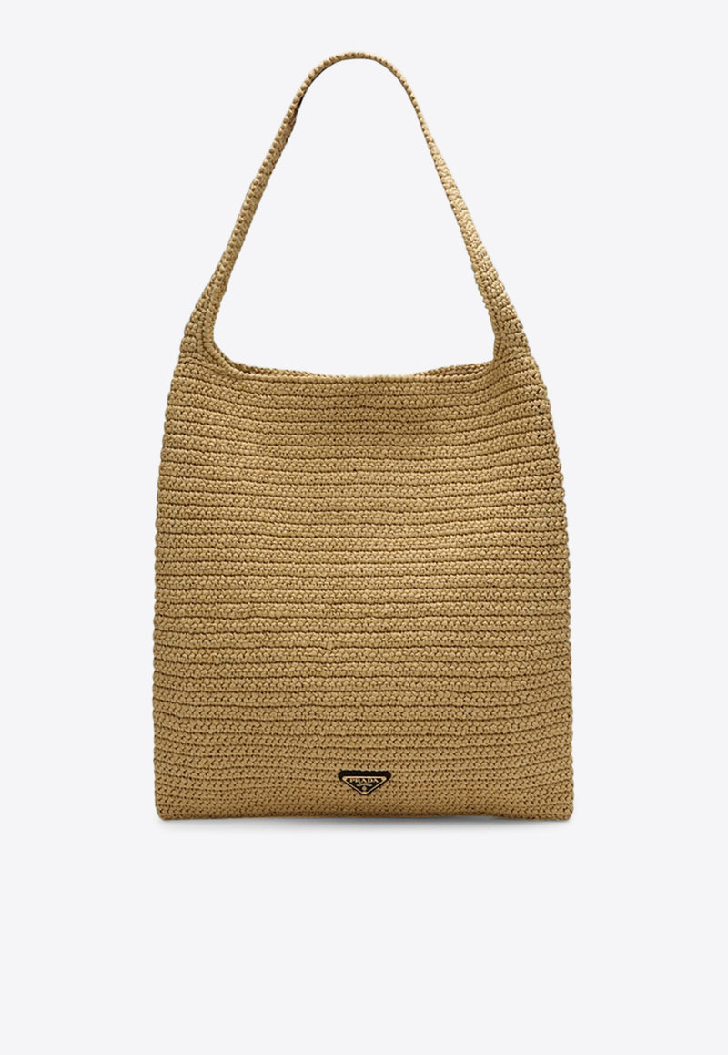 Prada Logo Lettering Raffia Tote Bag Beige 1BC182OOL2A2T/M_PRADA-F0018