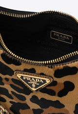 Prada Mini Re-Edition Leopard Print Shoulder Bag Beige 1BC204QOM2C7B/Q_PRADA-F0151