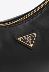 Prada Medium Aimée Leather Shoulder Bag  Black 1BC229LVM2CYS/Q_PRADA-F0002