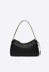 Prada Medium Aimée Leather Shoulder Bag Black 1BC229LVM2CYS/R_PRADA-F0002