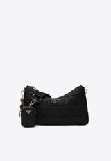 Prada Large Re-Nylon Padded Crossbody Bag Black 1BC232B9ORDJN/R_PRADA-F0632