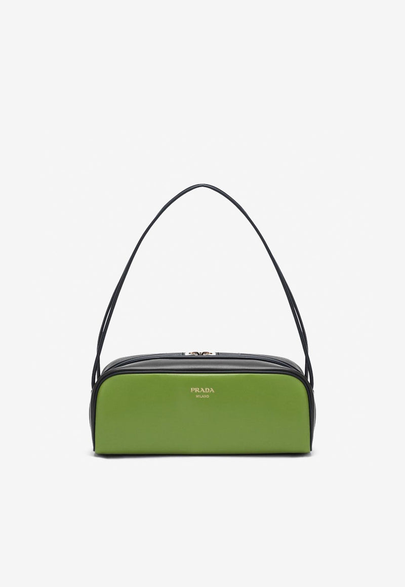 Prada Swing Leather Shoulder Bag Green 1BC249OOOASK/Q_PRADA-F04IS