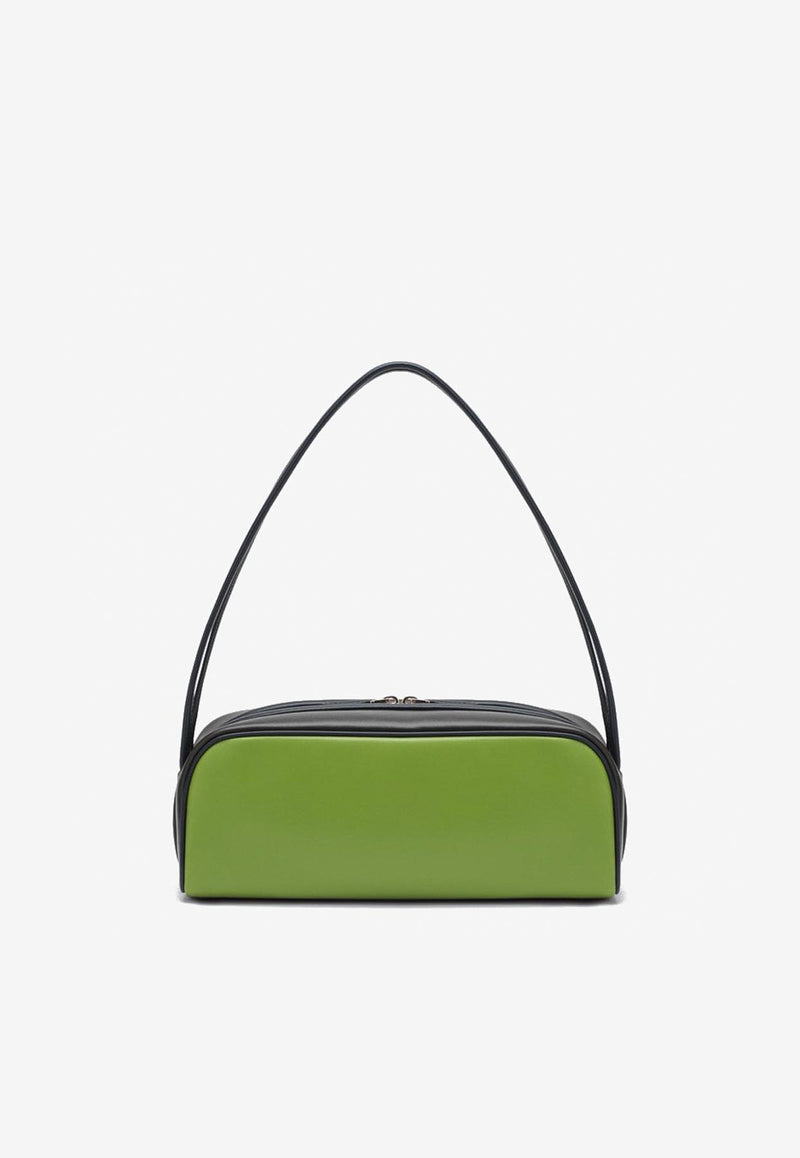 Prada Swing Leather Shoulder Bag Green 1BC249OOOASK/Q_PRADA-F04IS