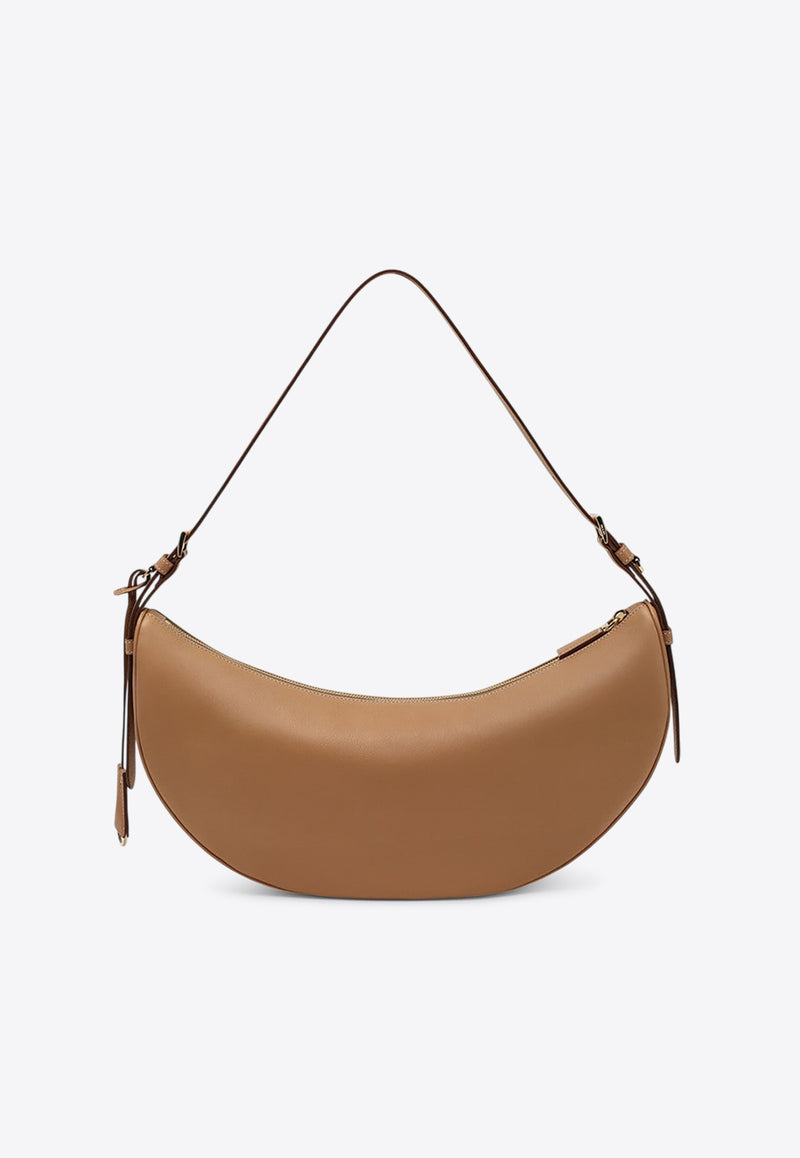 Prada Large Demi-Lune Shoulder Bag Brown 1BC255OVO2CYS/R_PRADA-F0018