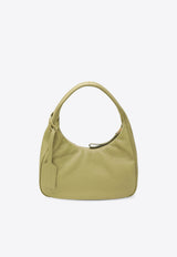 Prada Small Leather Hobo Bag Pistachio 1BC268OOO2HIK/R_PRADA-F0362