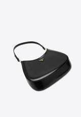 Prada Cleo Brushed Leather Shoulder Bag Black 1BC499XOO2C49/P_PRADA-F03ZW