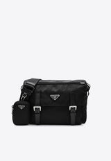 Prada Medium Re-Nylon Crossbody Bag  Black 1BD953B1MRV44/S_PRADA-F0002