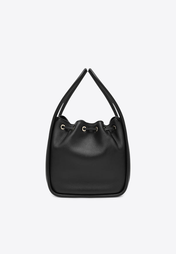 Prada Mini Darling Leather Bucket Bag Black 1BE087OVO2CYS/R_PRADA-F0002