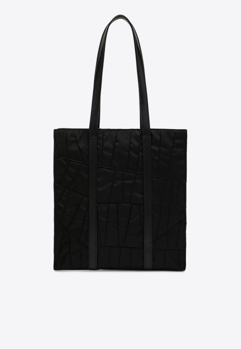 Prada Medium Re-Nylon Embellished Tote Bag Black 1BG459OO22CZM/O_PRADA-F0002