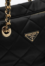 Prada Large Re-Edition 1995 Chain Tote Bag Black 1BG467COO2AOS/P_PRADA-F0002