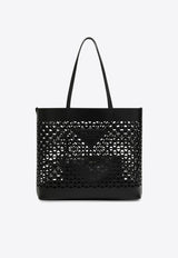 Prada Large Perforated Leather Tote Bag Black 1BG503OOO2CY4/O_PRADA-F0002