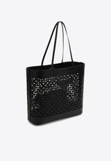 Prada Large Perforated Leather Tote Bag Black 1BG503OOO2CY4/O_PRADA-F0002