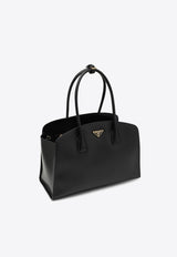 Prada Large Saffiano Leather Top Handle Bag Black 1BG514OOO2EGM/O_PRADA-F0002