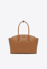 Prada Large Leather Tote Bag Caramel 1BG514OOO2EGM/O_PRADA-F03BH