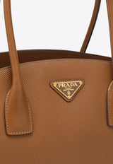 Prada Large Leather Tote Bag Caramel 1BG514OOO2EGM/O_PRADA-F03BH