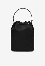 Prada Duet Re-Nylon Logo Bucket Bag Black 1BH038UOPRV44/S_PRADA-F0002