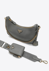 Prada Saffiano Leather Re-Edition 2005 Shoulder Bag Gray 1BH204V2MNZV/P_PRADA-F0CZG