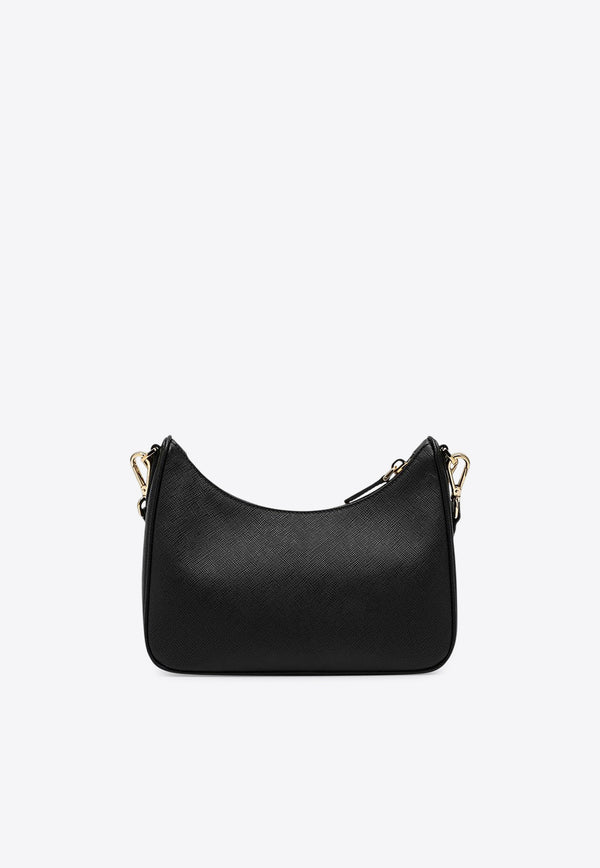 Prada Re-Edition 2005 Leather Crossbody Bag Black 1BH204V2PNZV/S_PRADA-F0632