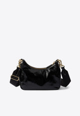 Prada Re-Edition 2005 Patent Naplak Shoulder Bag Black 1BH204WRS2DNT/Q_PRADA-F0002