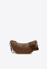 Prada Demi-Lune Shoulder Bag Brown 1BH222NOOR064/R_PRADA-F0134