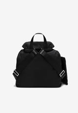 Prada Re-Nylon and Saffiano Leather Backpack with Pouch Black 1BZ811OTORV44/Q_PRADA-F0002