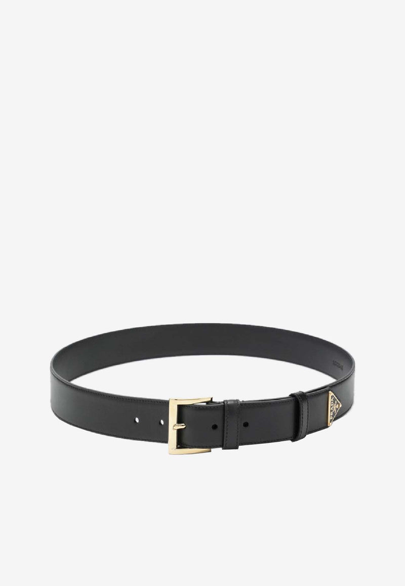 Prada Logo-Plaque Leather Belt 1CC5458NQ/S_PRADA-F0632