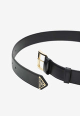 Prada Logo-Plaque Leather Belt 1CC5458NQ/S_PRADA-F0632