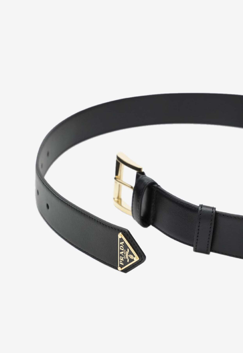 Prada Logo-Plaque Leather Belt 1CC5458NQ/S_PRADA-F0632