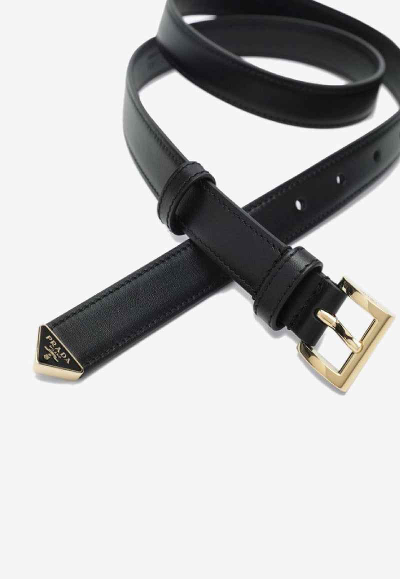 Prada Logo-Plaque Leather Belt 1CC6258NQ/S_PRADA-F0632