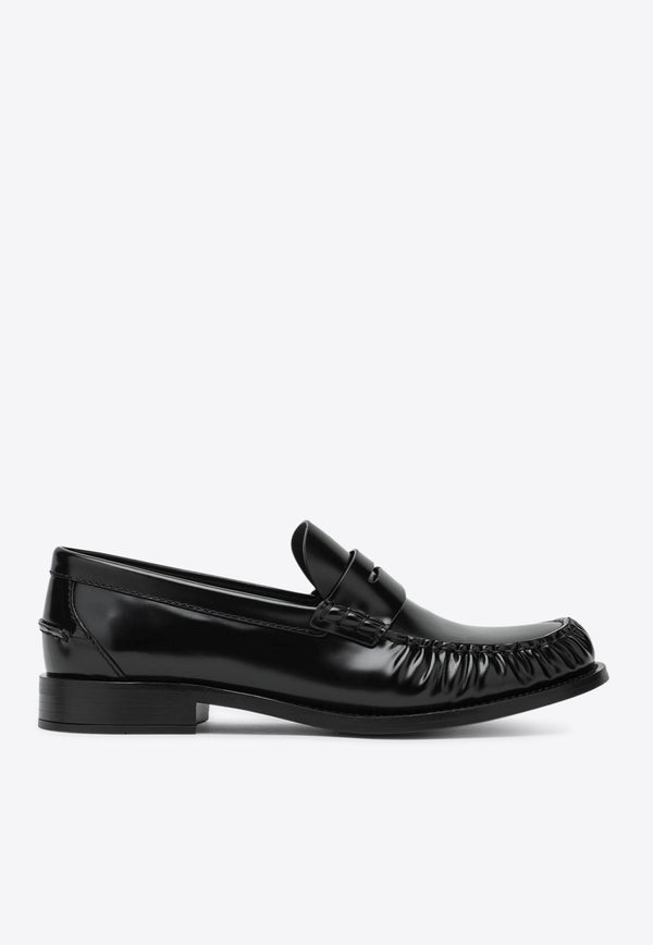 Prada Polished Leather Loafers Black 1D199O020P39/R_PRADA-F0002