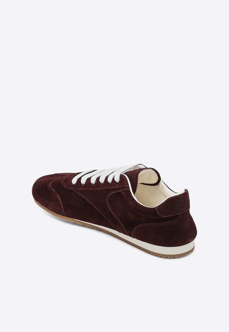Prada Lane Low-Top Suede Sneakers Burgundy 1E152O020054/R_PRADA-F0007