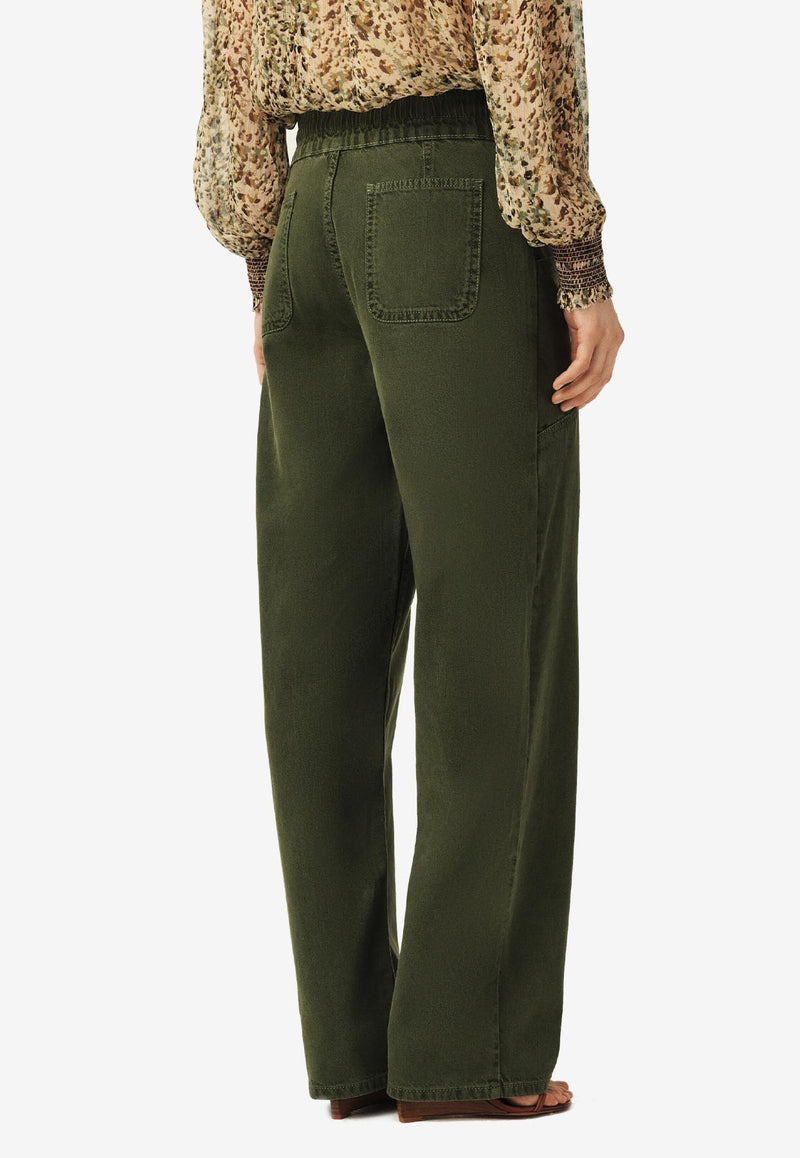 ba&sh Fima Drawstring Pants Khaki 1E25FIMA_KHAKI