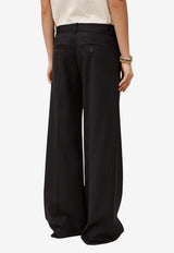 ba&sh Cely Pinstripe Tailored Pants Navy 1E26CELI_NAVY