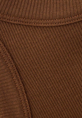 ba&sh Cynda Ribbed Knit Tank Top Brown 1E26CYND_BRONZE