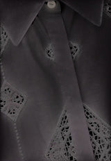 ba&sh Muriel Broderie Anglaise Shirt Black 1E26MURI_BLACK