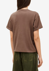 ba&sh Rosie Crewneck T-shirt Brown 1E26ROSI_LIGHT BROW