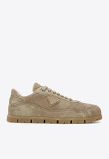 Prada Suede Lace-Up Sneakers Beige 1E709NG020Z5O/P_PRADA-F0379