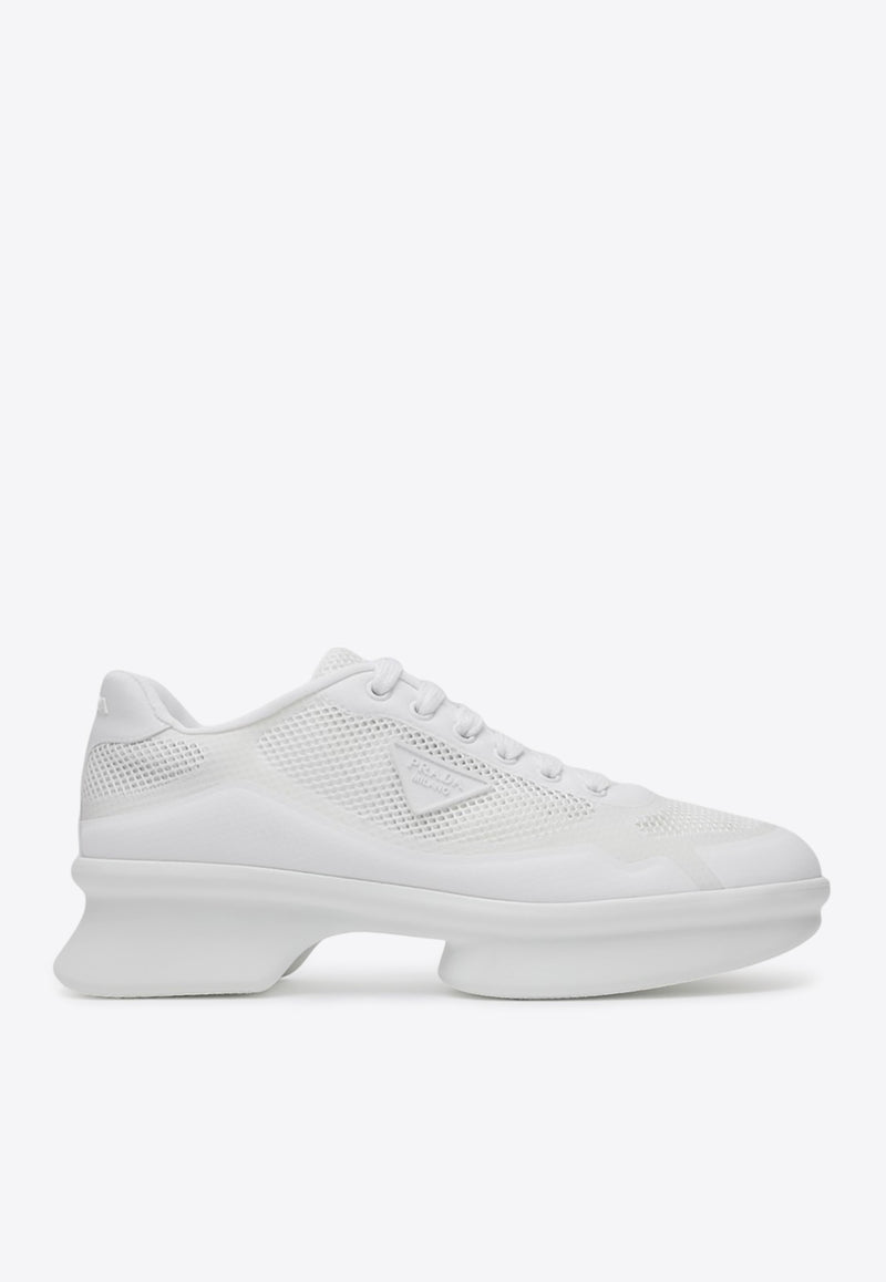 Prada Nylon and Mesh Low-Top Sneakers White 1E937N050YZU/Q_PRADA-F0009