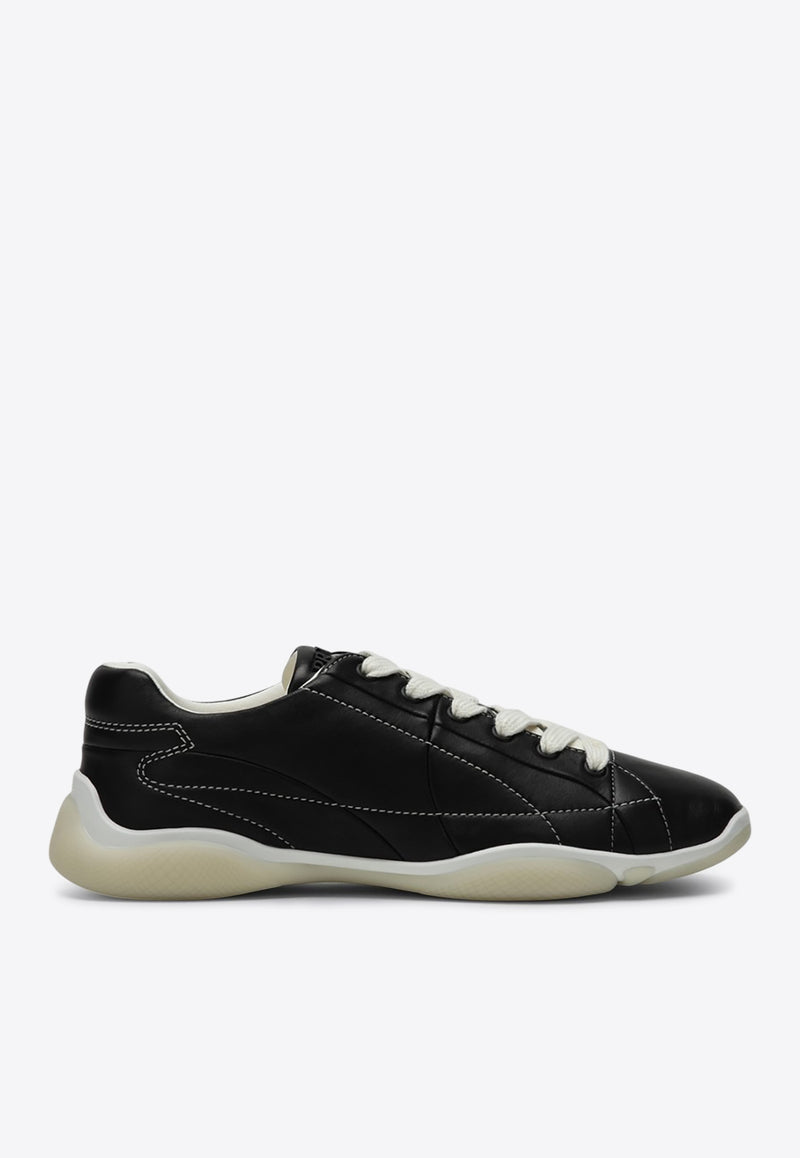 Prada Leather Low-Top Sneakers Black 1E942N025038/Q_PRADA-F0632