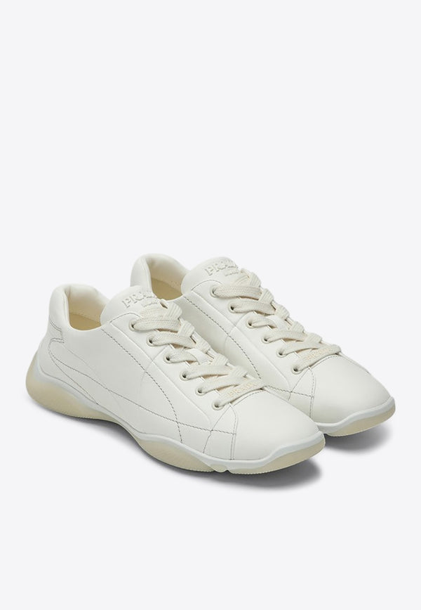 Prada Lane Leather Low-Top Sneakers White 1E942N025038/Q_PRADA-F0304