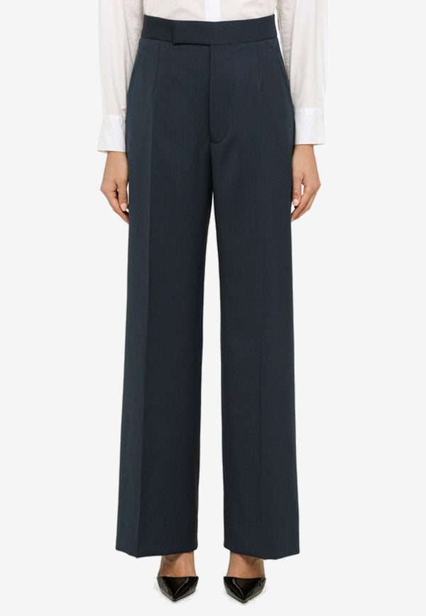 Vivienne Westwood Wool Tailored Pants Teal 1F01000GW00FJ-LR/N_VIVWE-K411