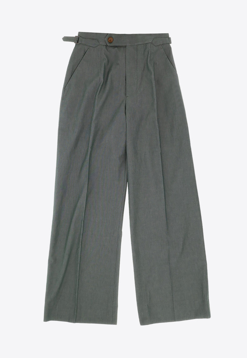 Vivienne Westwood Lauren Tailored Pants Green 1F01000M_W00M2_P401