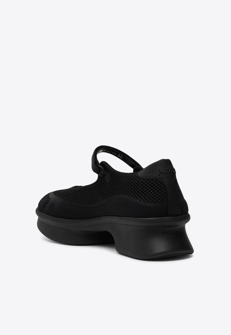 Prada Mesh Ballet Flats Black 1F111O050YZU/Q_PRADA-F0002