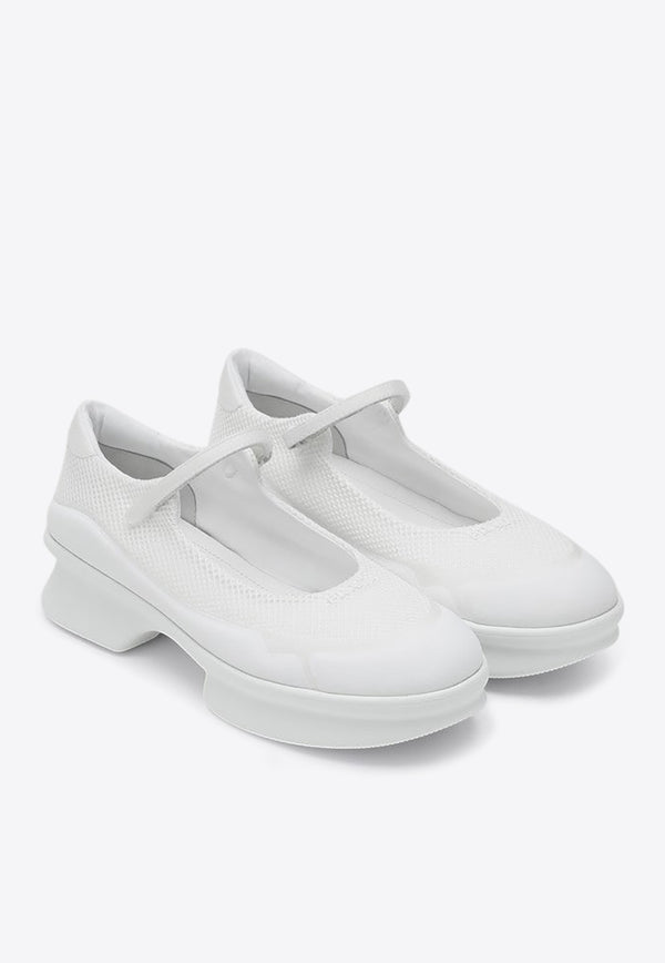 Prada Mesh Ballet Flats White 1F111O050YZU/Q_PRADA-F0009