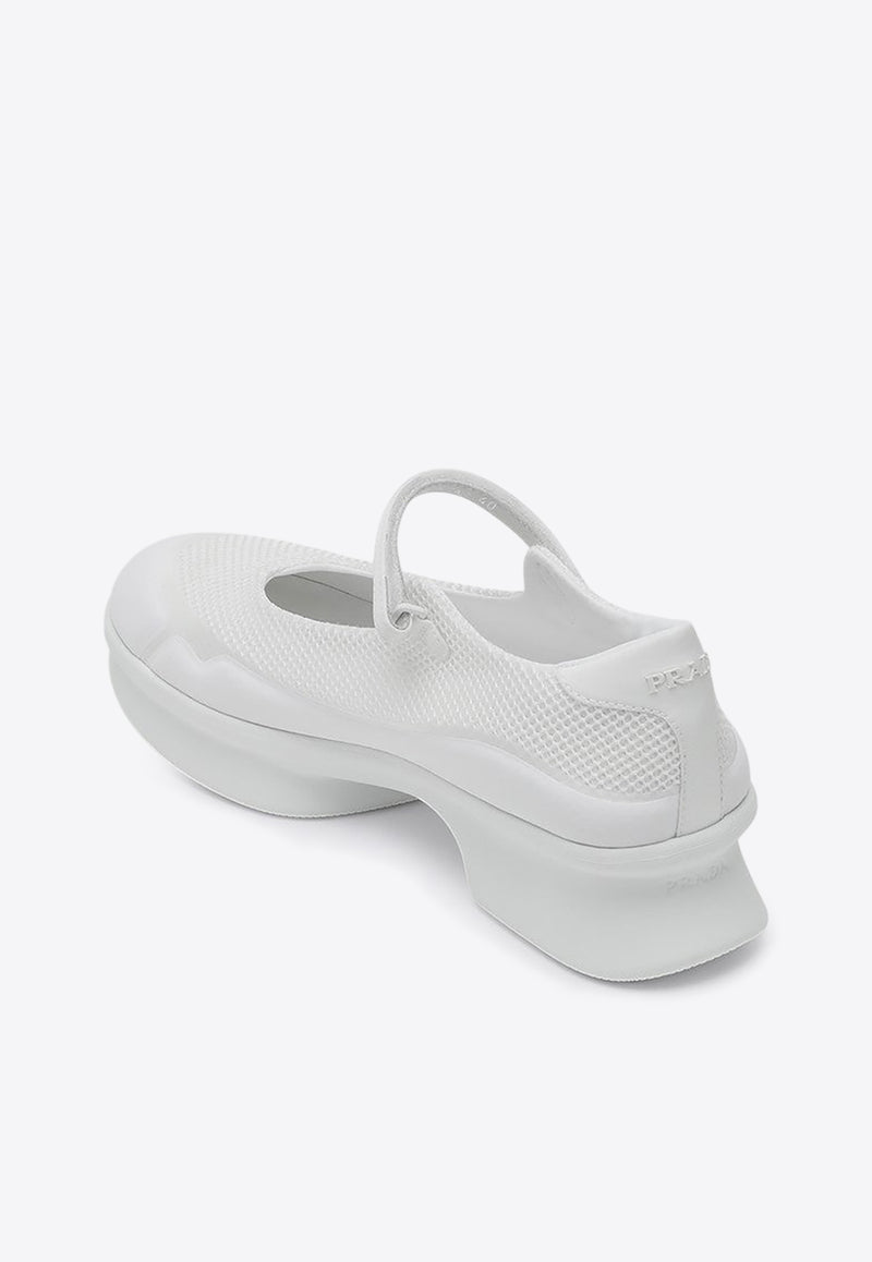 Prada Mesh Ballet Flats White 1F111O050YZU/Q_PRADA-F0009