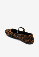 Prada Leopard Print Leather Ballet Flats Brown 1F567N005XRY/P_PRADA-F0151