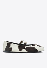 Prada Cow Print Ballet Flats Multicolor 1F794ND005ASA/R_PRADA-F0G3N