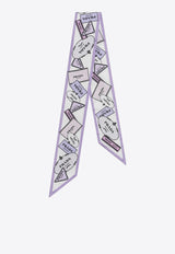 Prada Printed Silk Twill Scarf Lilac 1FF0082DGY/S_PRADA-F0230