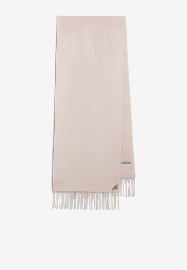 Prada Cashmere-Blend Fringed Scarf 1FS0652COP/R_PRADA-F0ORK