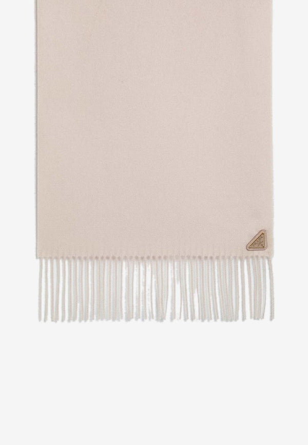 Prada Cashmere-Blend Fringed Scarf 1FS0652COP/R_PRADA-F0ORK